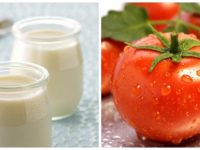 Hỗn hợp trị mụn an toàn từ cà chua và sữa chua