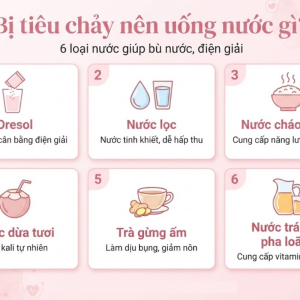 Bị tiêu chảy nên uống nước gì? 6 loại nước giúp bù nước, điện giải